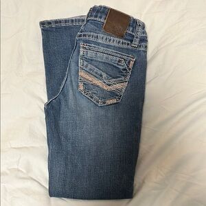 BKE Blue Jeans with Decorative Stitching